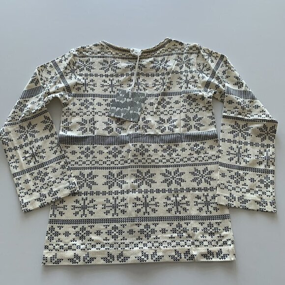 Kate Quinn Organics Black Nordic Snowflake Cardigan 6 Years - Picture 3 of 5